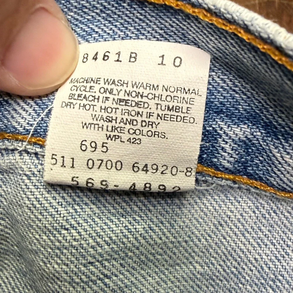 Vintage Levi's 569 Loose Straight Fit Jeans Mens 36x32 Light Wash Made in USA